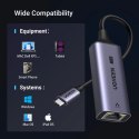 Adapter Ugreen CM648 USB-C do RJ45 Ethernet 2.5G - szary UGREEN