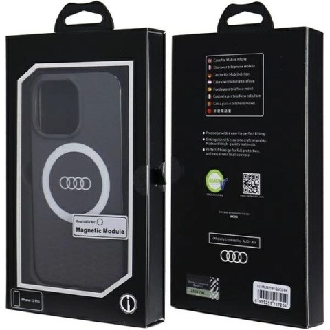 Etui Audi IML Big Logo MagSafe na iPhone 13 Pro / 13 - czarne Audi