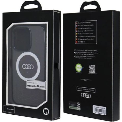 Etui Audi IML Big Logo MagSafe na iPhone 14 Pro - czarne Audi