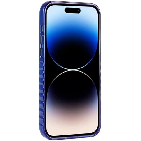 Etui Audi IML Big Logo MagSafe na iPhone 14 Pro - niebieskie Audi