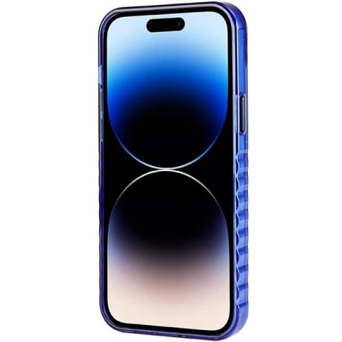 Etui Audi IML Big Logo MagSafe na iPhone 14 Pro - niebieskie Audi