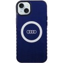Etui Audi IML Big Logo MagSafe na iPhone 15 Plus / 14 Plus - niebieskie Audi