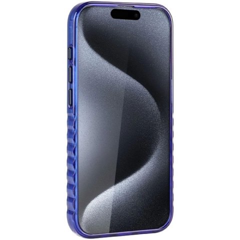 Etui Audi IML Big Logo MagSafe na iPhone 15 Pro - niebieskie Audi