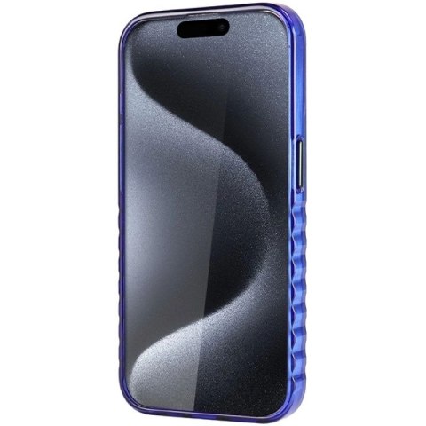 Etui Audi IML Big Logo MagSafe na iPhone 15 Pro - niebieskie Audi