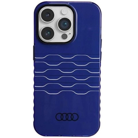 Etui Audi IML MagSafe na iPhone 14 Pro - niebieskie Audi