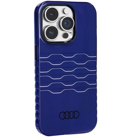 Etui Audi IML MagSafe na iPhone 14 Pro - niebieskie Audi