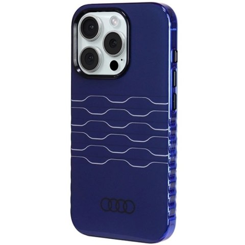 Etui Audi IML MagSafe na iPhone 15 Pro - niebieskie Audi