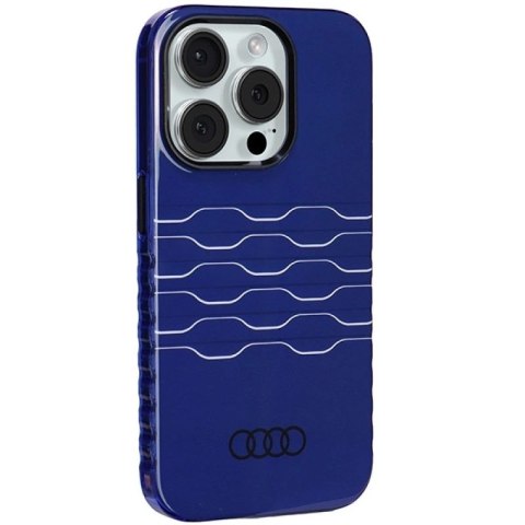 Etui Audi IML MagSafe na iPhone 15 Pro - niebieskie Audi