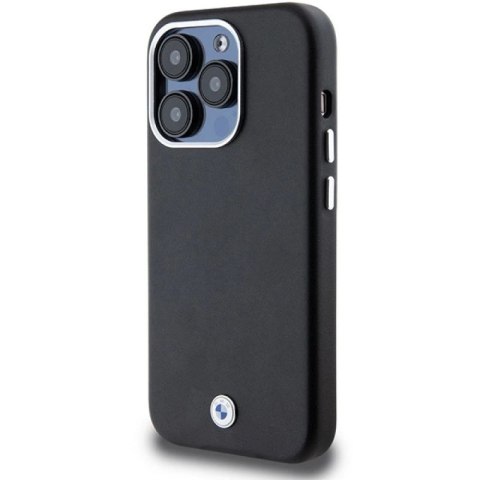 Etui BMW Signature Wrapped Metal MagSafe na iPhone 14 Pro - czarne BMW