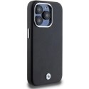 Etui BMW Signature Wrapped Metal MagSafe na iPhone 14 Pro - czarne BMW