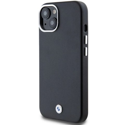 Etui BMW Signature Wrapped Metal MagSafe na iPhone 15 Plus / 14 Plus - czarne BMW