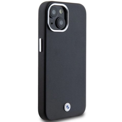Etui BMW Signature Wrapped Metal MagSafe na iPhone 15 Plus / 14 Plus - czarne BMW