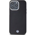 Etui BMW Signature Wrapped Metal MagSafe na iPhone 15 Pro Max - czarne BMW