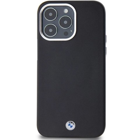 Etui BMW Signature Wrapped Metal MagSafe na iPhone 15 Pro Max - czarne BMW