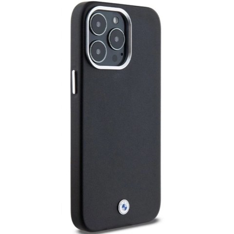 Etui BMW Signature Wrapped Metal MagSafe na iPhone 15 Pro Max - czarne BMW