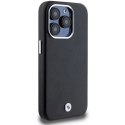 Etui BMW Signature Wrapped Metal MagSafe na iPhone 15 Pro - czarne BMW