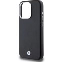 Etui BMW Signature Wrapped Metal MagSafe na iPhone 15 Pro - czarne BMW