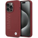 Etui BMW Silicone Big Logo MagSafe na iPhone 15 Pro - czerwone BMW