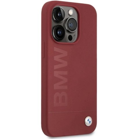 Etui BMW Silicone Big Logo MagSafe na iPhone 15 Pro - czerwone BMW