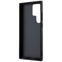 Etui Guess Grip Stand 4G Triangle Strass na Samsung Galaxy S24 Ultra - brązowe Guess