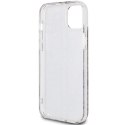 Etui Guess IML 4G Gold Stripe na iPhone 15 Plus / 14 Plus - brązowe Guess