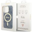 Etui Guess IML 4G MagSafe na iPhone 15 Pro Max - niebieskie Guess