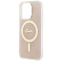 Etui Guess IML 4G MagSafe na iPhone 15 Pro - różowe Guess