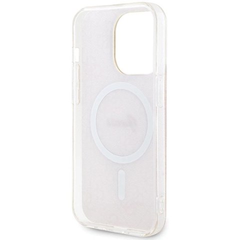 Etui Guess IML 4G MagSafe na iPhone 15 Pro - różowe Guess