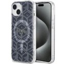 Etui Guess IML GCube MagSafe na iPhone 15 / 14 / 13 - czarne Guess