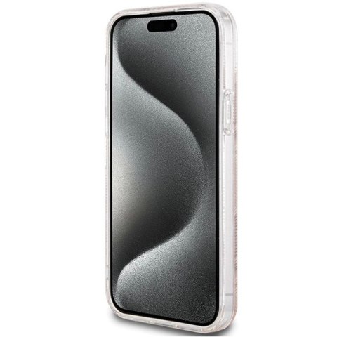 Etui Guess IML GCube MagSafe na iPhone 15 Plus / 14 Plus - brązowe Guess