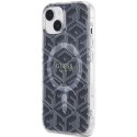 Etui Guess IML GCube MagSafe na iPhone 15 Plus / 14 Plus - czarne Guess