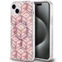 Etui Guess IML GCube MagSafe na iPhone 15 Plus / 14 Plus - różowe Guess