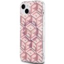 Etui Guess IML GCube MagSafe na iPhone 15 Plus / 14 Plus - różowe Guess