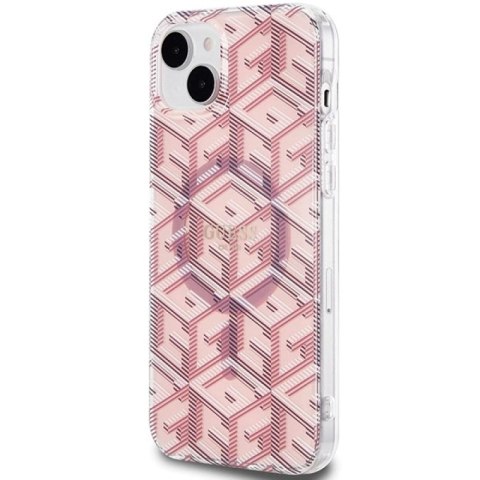 Etui Guess IML GCube MagSafe na iPhone 15 Plus / 14 Plus - różowe Guess