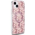 Etui Guess IML GCube MagSafe na iPhone 15 Plus / 14 Plus - różowe Guess