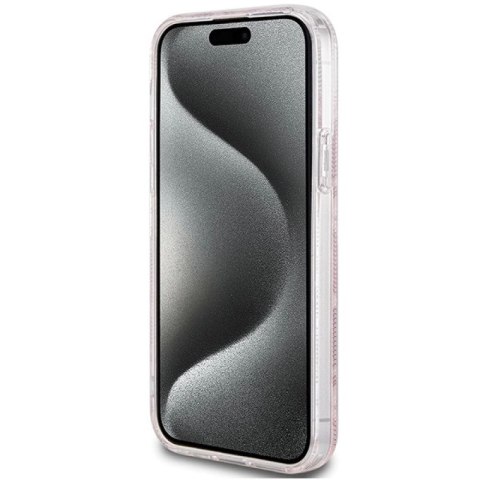 Etui Guess IML GCube MagSafe na iPhone 15 Plus / 14 Plus - różowe Guess