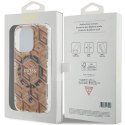 Etui Guess IML GCube MagSafe na iPhone 15 Pro Max - brązowe Guess