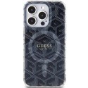 Etui Guess IML GCube MagSafe na iPhone 15 Pro Max - czarne Guess