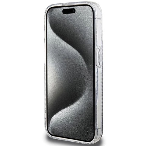 Etui Guess IML GCube MagSafe na iPhone 15 Pro Max - czarne Guess