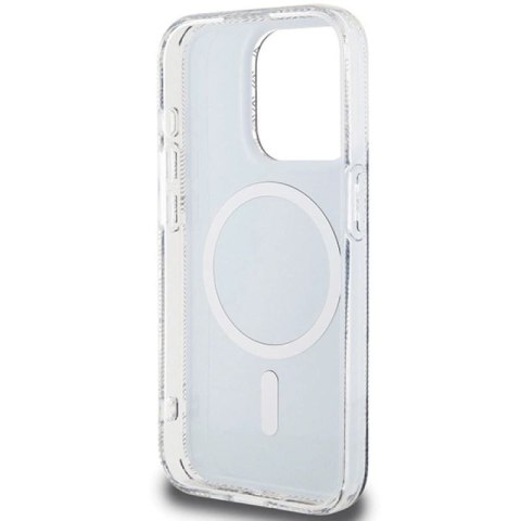 Etui Guess IML GCube MagSafe na iPhone 15 Pro Max - czarne Guess