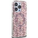 Etui Guess IML GCube MagSafe na iPhone 15 Pro Max - różowe Guess
