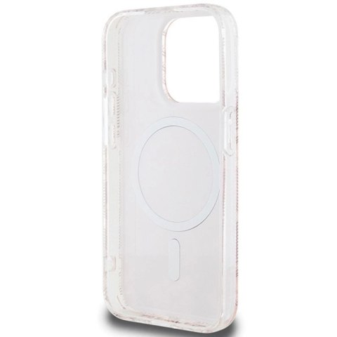Etui Guess IML GCube MagSafe na iPhone 15 Pro Max - różowe Guess
