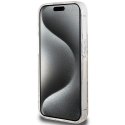 Etui Guess IML GCube MagSafe na iPhone 15 Pro - brązowe Guess