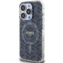 Etui Guess IML GCube MagSafe na iPhone 15 Pro - czarne Guess