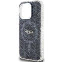 Etui Guess IML GCube MagSafe na iPhone 15 Pro - czarne Guess