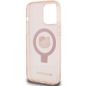 Etui Hello Kitty Ring Stand Glitter Electrop Logo MagSafe na iPhone 15 Pro Max - różowe Hello Kitty