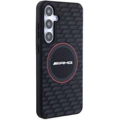 Etui AMG Silicone Carbon Pattern MagSafe na Samsung Galaxy S24+ - czarne Mercedes
