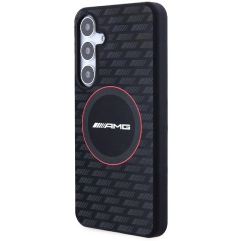 Etui AMG Silicone Carbon Pattern MagSafe na Samsung Galaxy S24 - czarne Mercedes