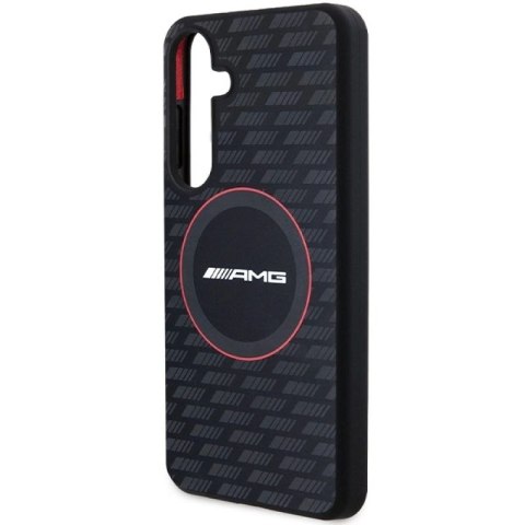 Etui AMG Silicone Carbon Pattern MagSafe na Samsung Galaxy S24 - czarne Mercedes