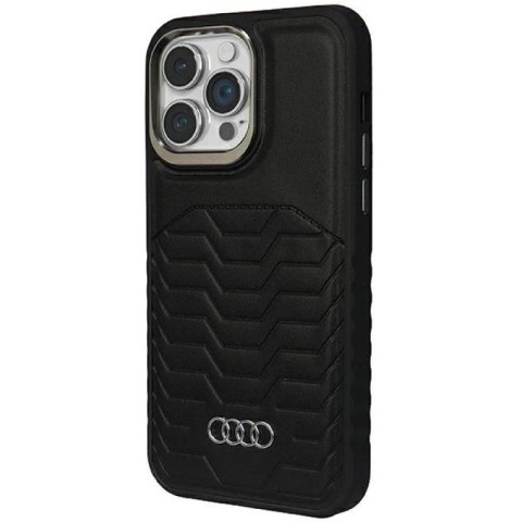 Etui Audi Synthetic Leather z MagSafe na iPhone 14 Pro - czarne Audi